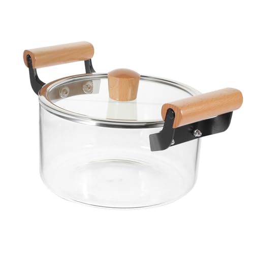 LOLIPPYY Olla Para Sopa De Vidrio Cacerola Para Cocinar Fideos Utensilios De Cocina Resistentes Al Calor Uso Cocina