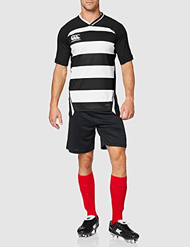 Canterbury Vapodri Evader Rugby-Trikot für Herren XL schwarz/weiß