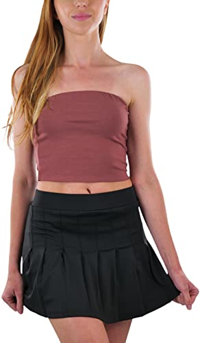 Image of ToBeInStyle Women's Cotton-Spandex Blend Stretchy Tube Top