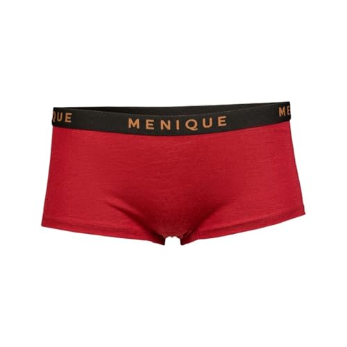 Boxer en laine mérinos pour femme premium coloris cerise royale XL