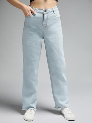 Image of HIGH Star Women's Straight Fit Mid Rise Jeans