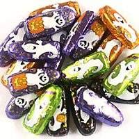 Vista 5 de Scott's Cakes - Hojas de chocolate con leche sólidas envueltas en papel de aluminio en un recipiente de plástico de 1 libra