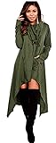 Xuan2Xuan3 Womens Kangaroo Pockets Loose Hoodies Sweatshirts Outerwear Coat Dress