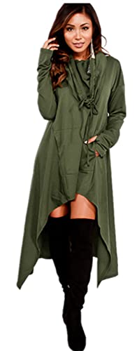 Xuan2Xuan3 Women Pullover Hoodies Sweatshirt Long Sleeve Oversize Top Shirt Dress