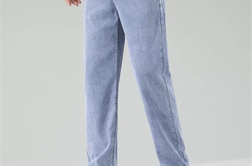 Men's Fashionable Loose Jeans, Stretch Straight-Leg, Classic, Versatile, Casual, Comfortable Trousers2