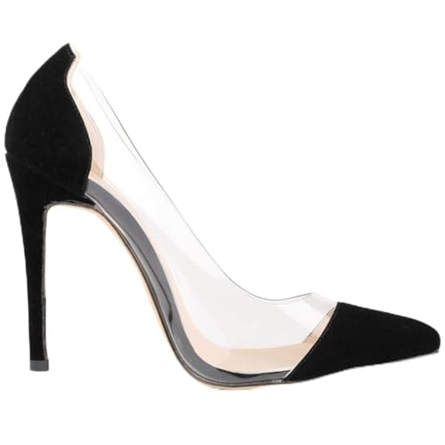 Stiletto femmes talons hauts bout pointu anti-douleur avec semelle amortissante intégrée