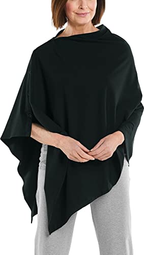 Coolibar Revilla Convertible Sun Wrap Sonnenschutz für Damen, LSF 50+, schwarz, Einheitsgröße Cover