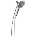 Delta Faucet 6-Spray SureDock Magnetic Shower Head with Handheld Spray, Brushed Nickel Shower Head with Hose, Showerheads & Handheld Showers, Handheld Shower Heads, Hand Shower, Stainless 75613-SN