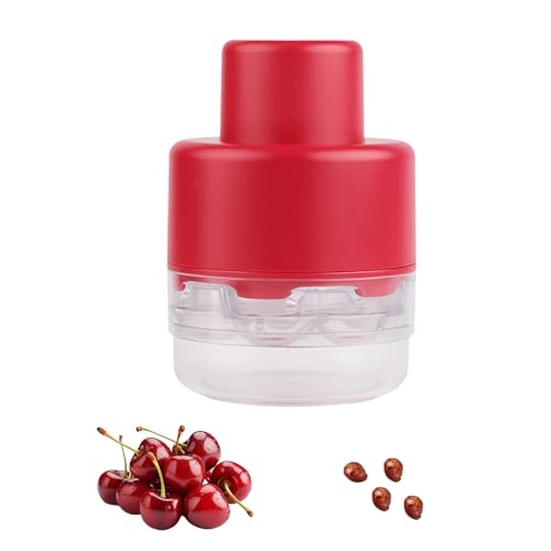 Cherry Stone Remover - Push Cherry Destoner with 7 Holes, Multiple Cherry Pitter Tool, Portable Easy to Use, Stoner Remover, Corer Depitter Aid, Kitchen Utensils for Making Jam and Pie