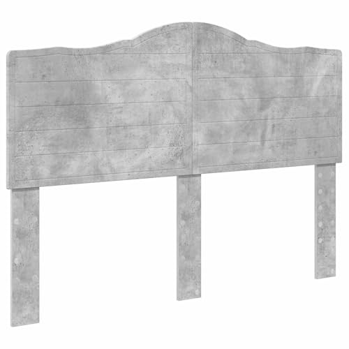 Cabecero de madera contrachapada gris concreto 150 cm de alta gama 3