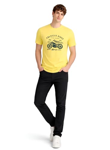 Image of ADRO Men's 100% Cotton Regular Fit T-Shirt