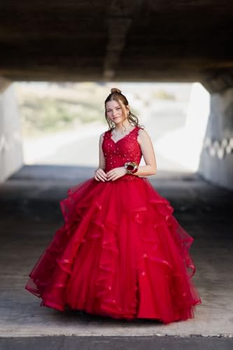 QXMYOO Ball Gown Quinceanera Dresses Sweet 16 Prom Party Princess Dress for Teens4