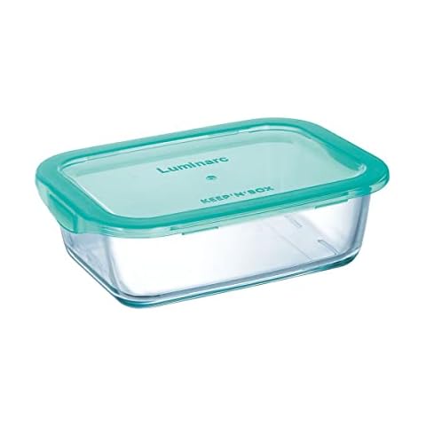 Luminarc Keep'n'Box - Recipiente rectangular de vidrio con tapa Cover