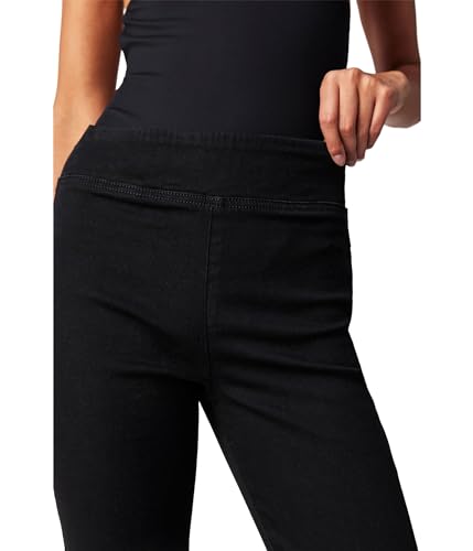 Free People in My Feelings Cropped Boot Jeans Solid Black XS (Women's 0-2)3