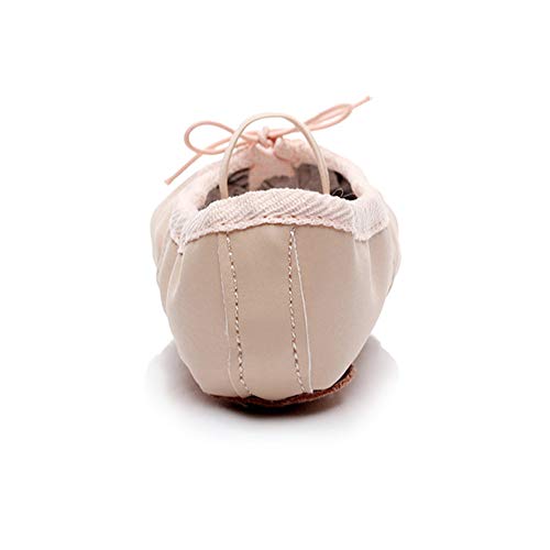 Zapatos de ballet de cuero TJ-QDPU con suela completa para mayor soporte 6