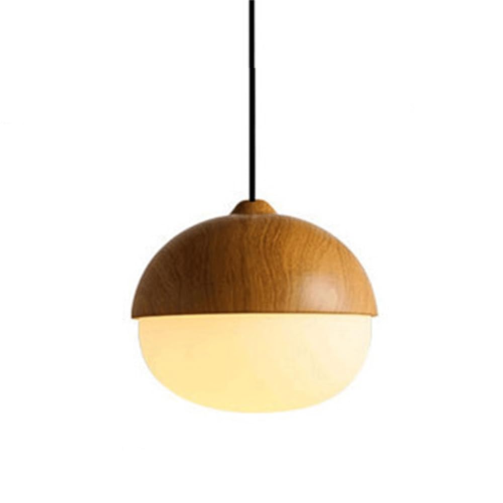 Lámpara de isla de cocina en madera ideal para un comedor acogedor y pasillos