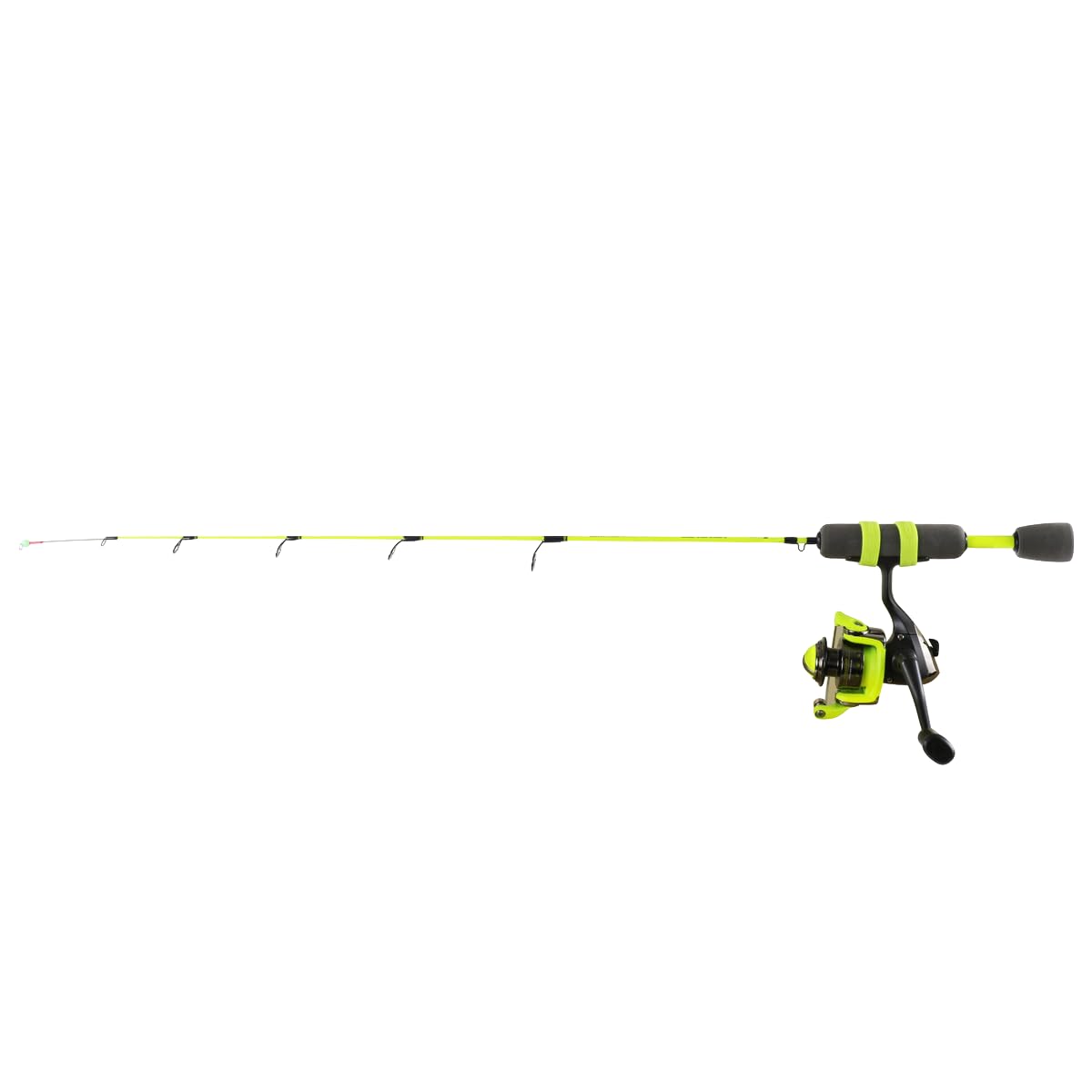 Voltage 34” Medium Ice Fishing Rod & Reel Combo – Hybrid Graphite/Fiberglass, Smooth Drag, EVA Grip for Cold-Weather Anglers