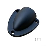 Cubierta de ventilación de concha de almeja para una ventilación eficaz y gestión de cables en condiciones duras (negro grande)