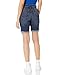 Amazon Essentials Women's Mid-Rise Slim fit Denim Bermuda Shorts with Pockets, Dark Denim, Size 4