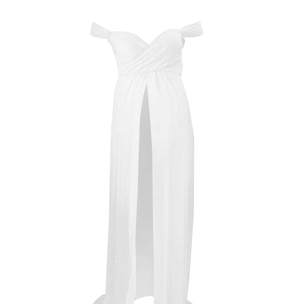 LOVIVER Abito per Donne Incinte, Elegante Fotògrafo Gravidanza Servizio Fotografico Lungo Matrimonio - S/M/L/XL