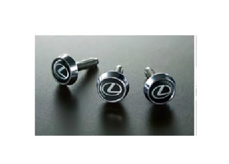 LEXUS License Plate Lock Bolt with Lexus Logo Sticker Seal Anti-Theft