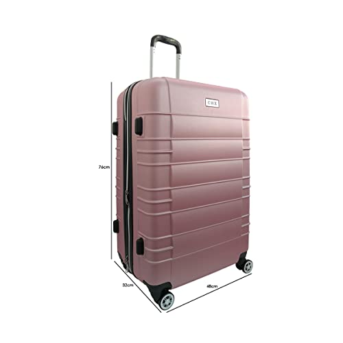 MALA DE VIAGEM GRANDE G 4 RODINHAS 360° ABS Cor:Rose;tamanho:G2
