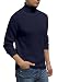 Hisir Rollkragenpullover Herren Klassischer Männer Bequem Langarmshirt Feinstrick Warmer Winter Pullover Pulli mit Rundhalsausschnitt für Männer (Marineblau, XL)