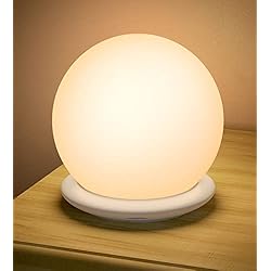 Lamparas Bebe Carrefour KOOFIT Luz Nocturna Infantil, Luz Quitamiedos Infantil Recargable con Control Táctil, Temporizador, 8 RGB Colores Lámpara Bebe Noche para Niños, Dormitorio, Guardería, Regulable Luz Presença Bebe