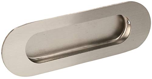 KOTARBAU® Stainless Steel Shell Handle 120 x 40 x 9 mm Oval Sliding Door Handle Recessed Sliding Door Handle Recessed Grip Shell Furniture Handle - Image 4