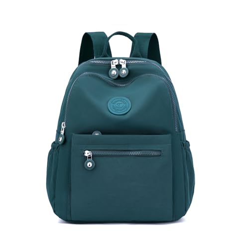 Image of Tanweibago Mini Nylon Women Backpacks,11L Small Ladies backpacks Casual Lightweight Women Shopping Travel Daypack (Teal)