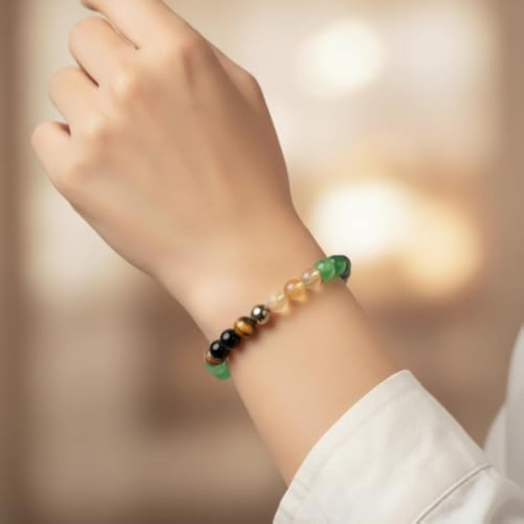 Dhan Lakshmi Bracelet with Free Selenite Plate for Wealth