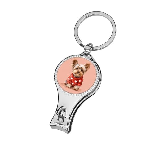 Yorkshire Terrier Wearing A Red Sweater Nail Clippers Toenail Clipper Cutters Professional Nail Trimmer Nail Cuticle Cutter for Women Men