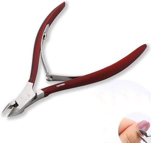 Coupe-cuticules professionnel coupe-cuticules manucure coupe-cuticules coupe-cuticules outils à ongles ciseaux à ongles de salon élimination des ongles incarnés épais en acier inoxydable