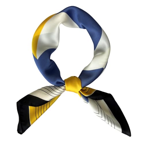 FONYVE Silk Scarfs for Women Lightweight, Fashion Head Scarf, Satin Hair Wrap for Sleeping 27.5 × 27.5 inches