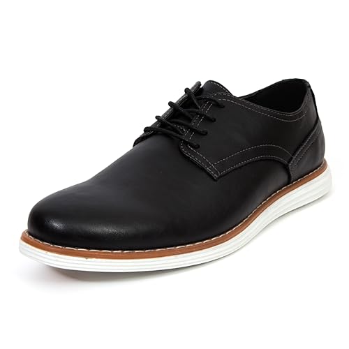 Deer Stags Men's Union Oxford, Black, 8.5