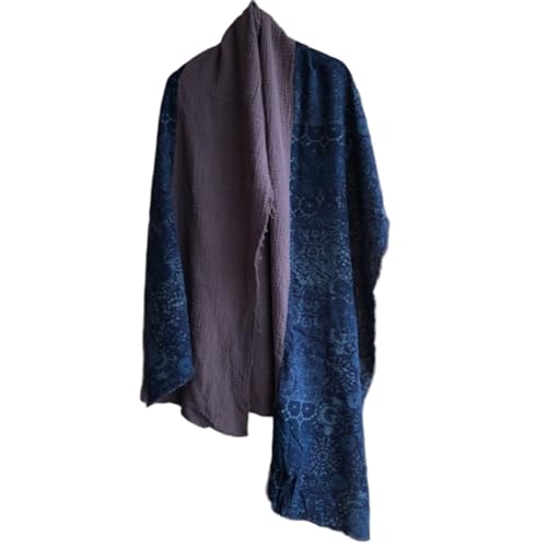 Écharpe en coton pour femmes Gcroet grand chèche léger en lin imprimé floral