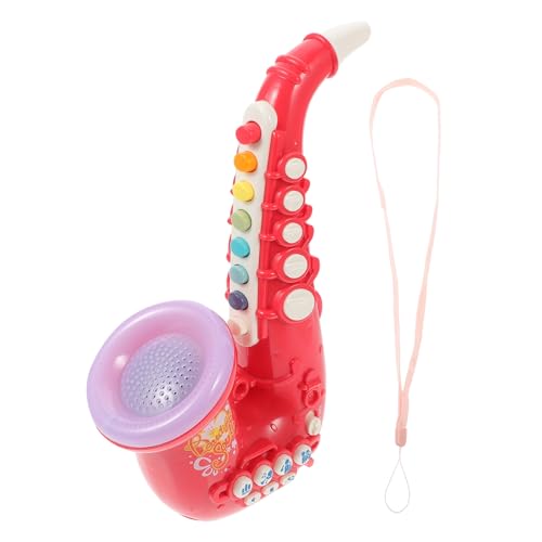Kisangel Unique Shape Saxophone Toy Portable Boys and Girls Musical Toy for Festivals and Parties