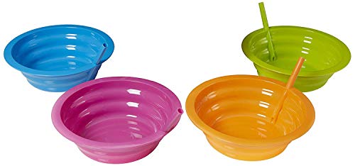 Arrow Home Products 26544 Sip-a-Bowl, 4-Pack, Assorted Colors