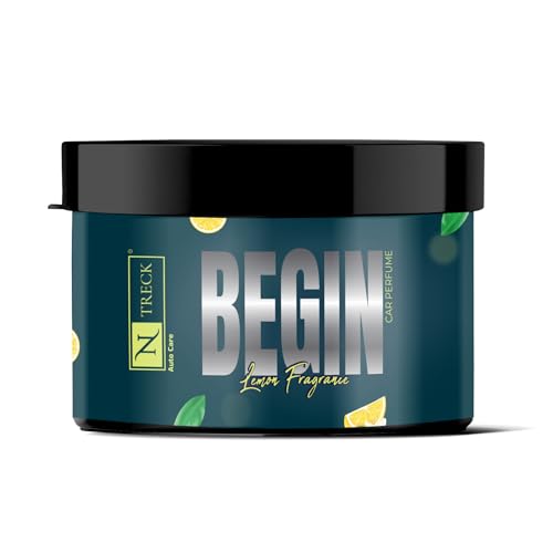 NTreck Begin Lemon Fragrance Car Perfume | Long-Lasting Organic C...