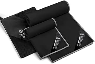 VULKIT Microfibre Towel 2Pcs Gym Towel Microfiber Bath Towel Quick Drying Cooling Lightweight Soft for Running Travel Yoga Sports