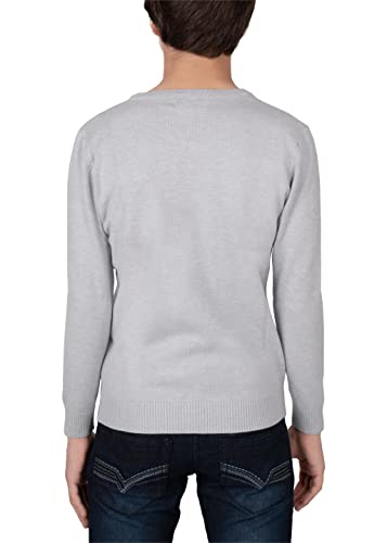 X Ray Boys V Neck Sweater | Kid's Fall Sweatshirt | Pullover Sweater | Long Sleeve Boys' Sweaters Lightheather Grey S #TOP2