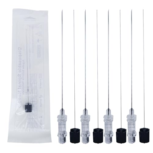 50pcs Spinal Needle,3-1-2,Sterile Individual Packaging for Veterinary and Lab (22G)