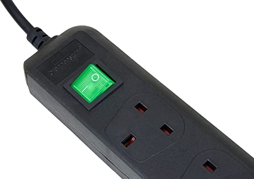 Brennenstuhl Ciabatta 6 x prese UK, colore: Nero