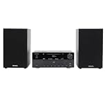 AIWA MSBTU-550 Mini Sistema Hi-Fi Estéreo 50 W RMS con Bluetooth 5.0, CD/MP3, USB (reproducción y Carga), Radio FM-PLL, AUX RCA/3,5 mm, Hyperbass, DSP. Color Negro