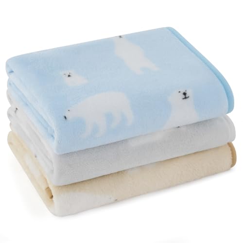 Bedsure 1 Pack 3 Pet Blankets, Super Soft Fluffy Premium