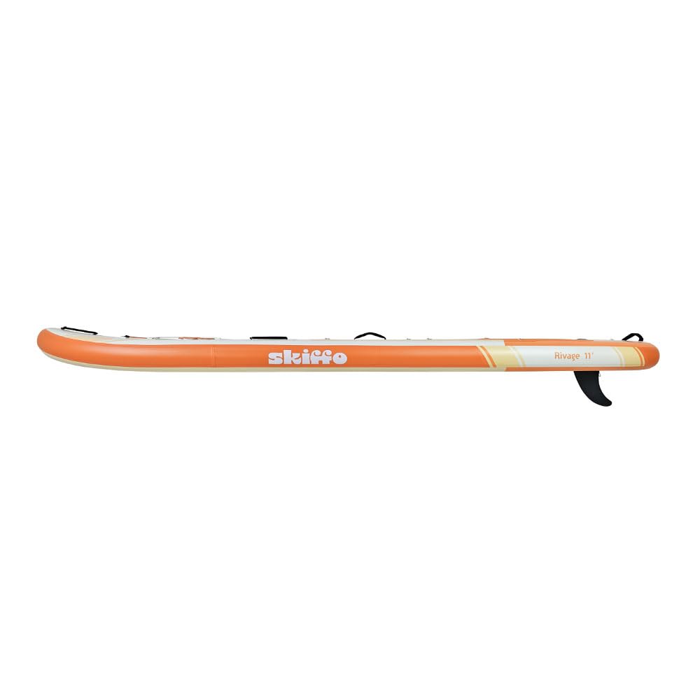 Skiffo Rivage 11' – Sup Gonflable 2-en-1 Kayak Complet - 335x86x15cm - Max 160 kg - Stable & Polyvalent - Design Unique