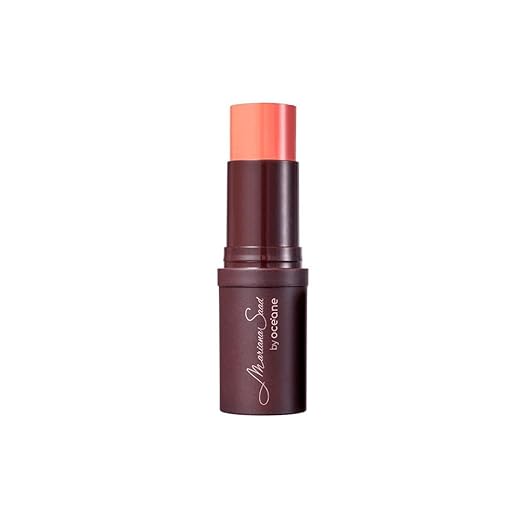 Oceane Blush em Bastão Coral Mariana Saad By Oceane - Blush Stick Coral Kiss 14g