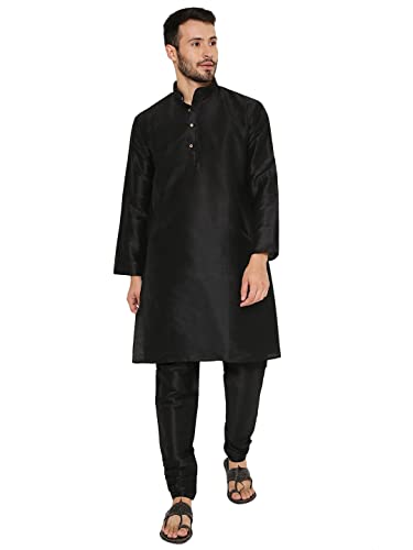 Image of Maharaja Banarasi Dupion Silk Kurta Pjama Set for Men