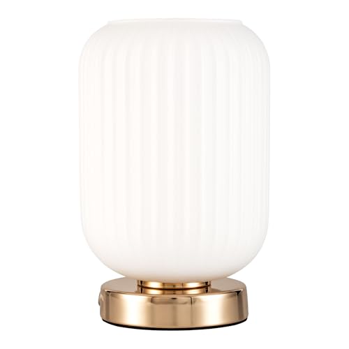 Pauleen 48193 Poser Noble Purity 20 Watts Max. Blanc, doré Champagne, Verre, métal E27, Table Lamp