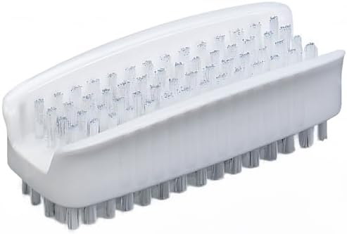 SPARTA 3623900 Plastic Hand Brush, Nail Brush with Polypropylene Bristles for Kitchens, Homes, Restaurants, 3.5 Inches, White, Dual Sided